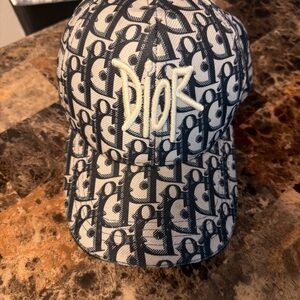 Dior Blue Navy Monogram Hat